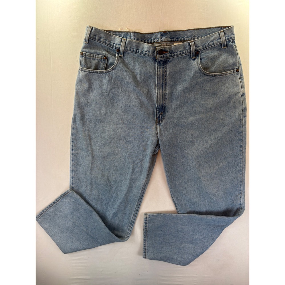 Vintage Levis 545 Loose Fit Light Wash Denim Jeans Mens 42x32 Made in Mexico